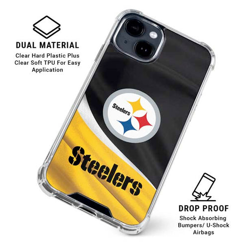 NFL Pittsburgh Steelers iPhone 15 Clear Case